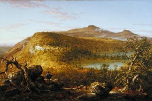 A View of the Two Lakes and Mountain House, Catskill Mountains  1844